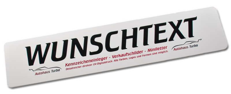 Kennzeicheneinleger Wunschtext